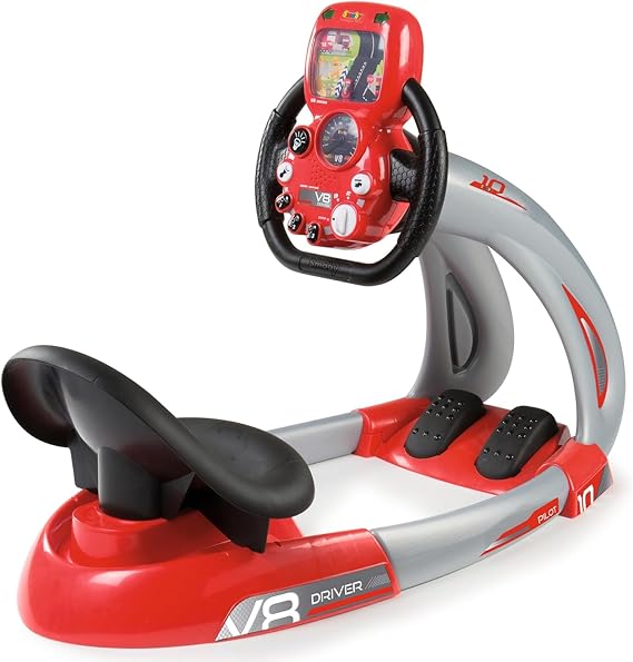 Smoby, 370206, Pilot V8 Sürüş Simülatörü, Driver & Holder, Pilot V8 Driving Simulator