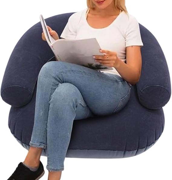 Inflatable Chair Flocked Comfortable Lounger Furniture