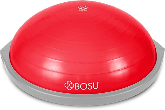 BOSU Pro Multi Functional Home Gym Full Body Balance Strength Trainer Ball Equipment with Guided Workouts and Pump