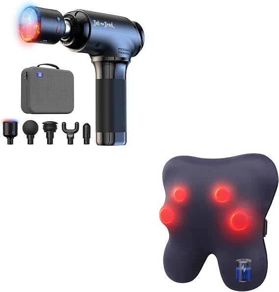 BOB AND BRAD T2 Pro Massage Gun and Cordless Back Massager with Heat