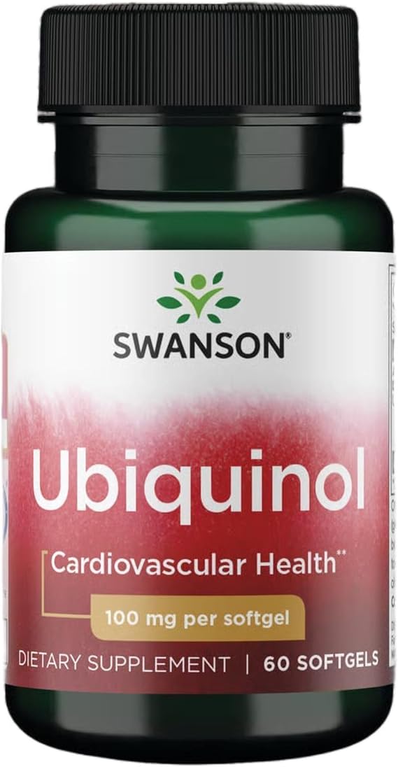 Swanson Ubiquinol Cardiovascular Support 100 mg, 60 Softgels