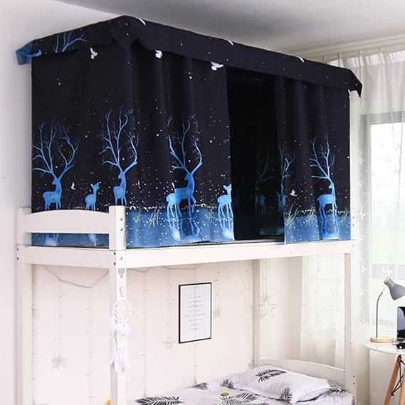 Dormitory Bunk Bed Curtains Dustproof Ventilation Blackout Cloth Mosquito Nets Shading Nets College Students Dorm Sleep Privacy Bed Canopy