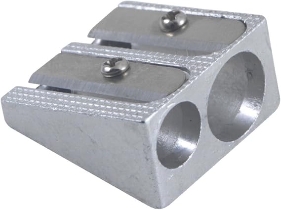 General Pencil Double Hole Sharpener, Silver (GPS2010BP)