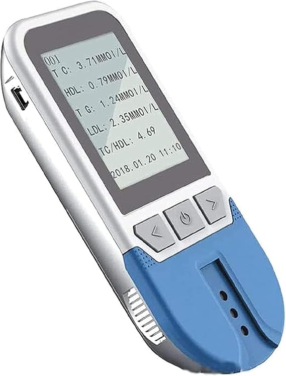 Cholesterol Test Meter Kit, 5-In-1 Lipid Analyser With 25 Test Strips, 5 Measurement Indicators And 500 Memory Values For Home Use