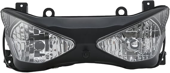 TCT-MOTORPARTS Front Headlight Fit for Ninja ZX6R ZX636 ZX6RR ZX600 03-04