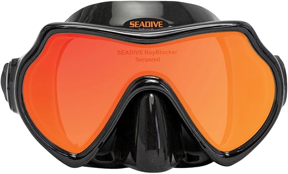 SeaDive Eagleye RayBlocker-HD Mask - Black Silicone