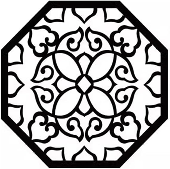 XPLKQXE Acrylic 3D Decorative Stickers, Living Room TV Wall Decals, Removable Wall Art Decals, For Living Room Bedroom Entrance Hall, Glass Partition Decorations(Brown-A,250mm x 250mm)