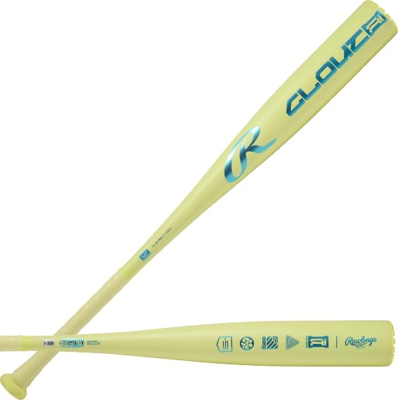 Rawlings | Clout AI Baseball Bat | USSSA | -5/-8/-10 | 1 Pc. Alloy
