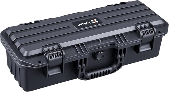 Lykus HC-4220 Waterproof Hard Case with Foam, Inner Size 16.14*4.72*4.25in