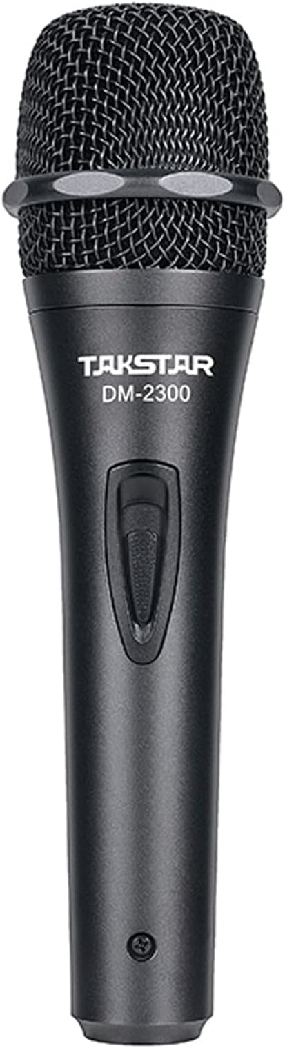 Takstar Handheld Microphone, Vocal Cardioid Dynamic Wired Mic with XLR to 1/4'' Audio Connect Cable, Vocal Mic for Stage, Karaoke, Meeting, Patty, PA System, Speaker, Singing
