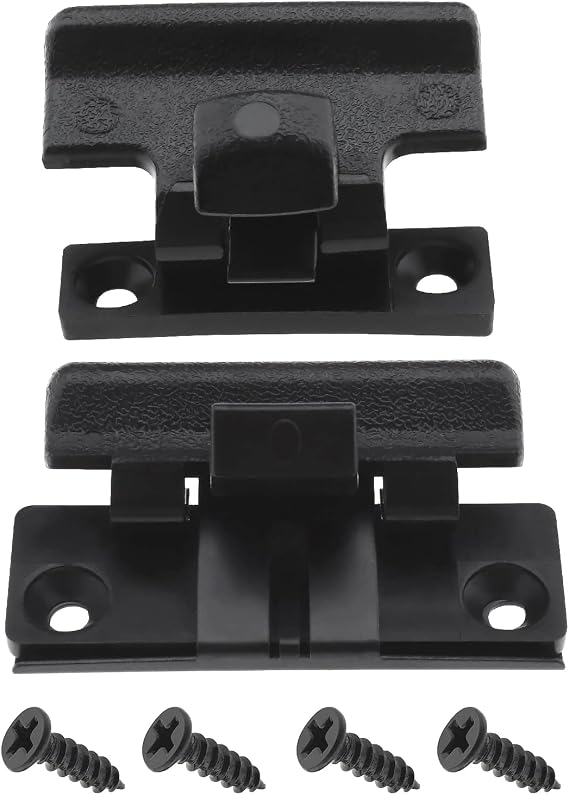 The Lord of the Tools 2Pcs Center Console Armrest Lid Latch Upper Lower Replacement MR532555 MR532556 Compatible with Mitsubishi Pajero V73 V75 V77 V93 V97 Montero Plastic