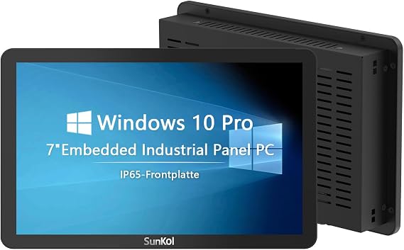 7" Industrial Panel PC Embedded IP65 Capacitive Touchscreen HMI
