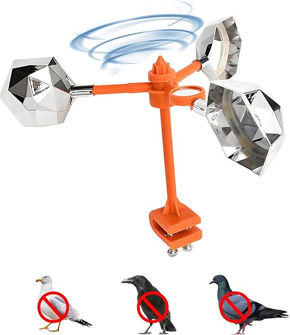 Birds Deterrent Devices, Reflective Visual Bird Scarer, Outdoor Bird Control Repellent for Seagull Pigeon Deterrent, Woodpeckers Equipment to Keep Birds Away from House Farm Boat Gardens