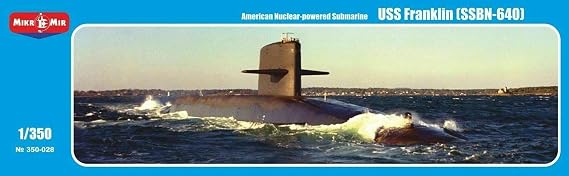 MIKRO-MIR 350-028 - 1/350 SSBN Franklin-Class, American Submarine Model kit