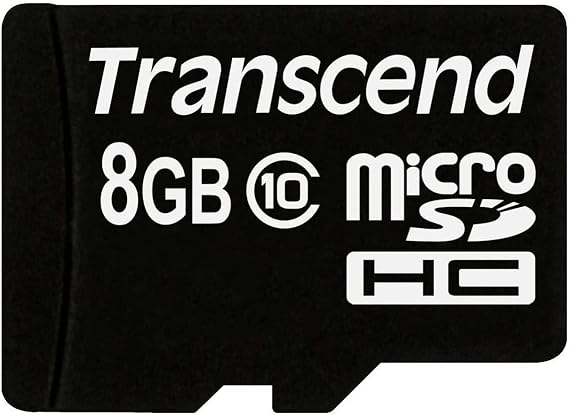 Transcend 8 GB Class 10 microSDHC Flash Memory Card TS8GUSDHC10