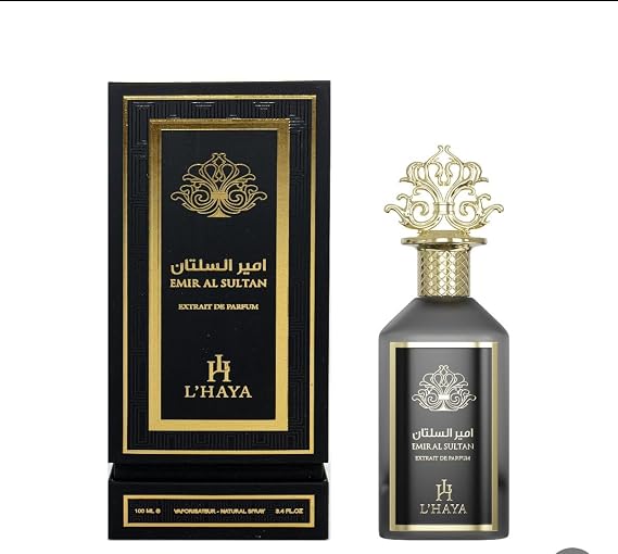 L'HAYA Emir Al Sultan Extrait De Parfum, Natural Spray, 3.4 FL OZ, 100 ML