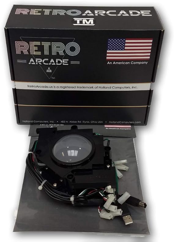 Track Ball 3 inch Arcade Game Trackball for PC or MAC USB, PS2 and Jamma + Mame Systems