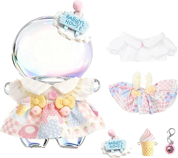 Clothes for 17cm Doll(No Dolls)& Outfit Set for 17cm Dolls - Designer Clothes - Premium Fashion Dresses with Accessories, Luxury Chic Doll Clothing & Style Bundle Doll Not Included (Style-B)