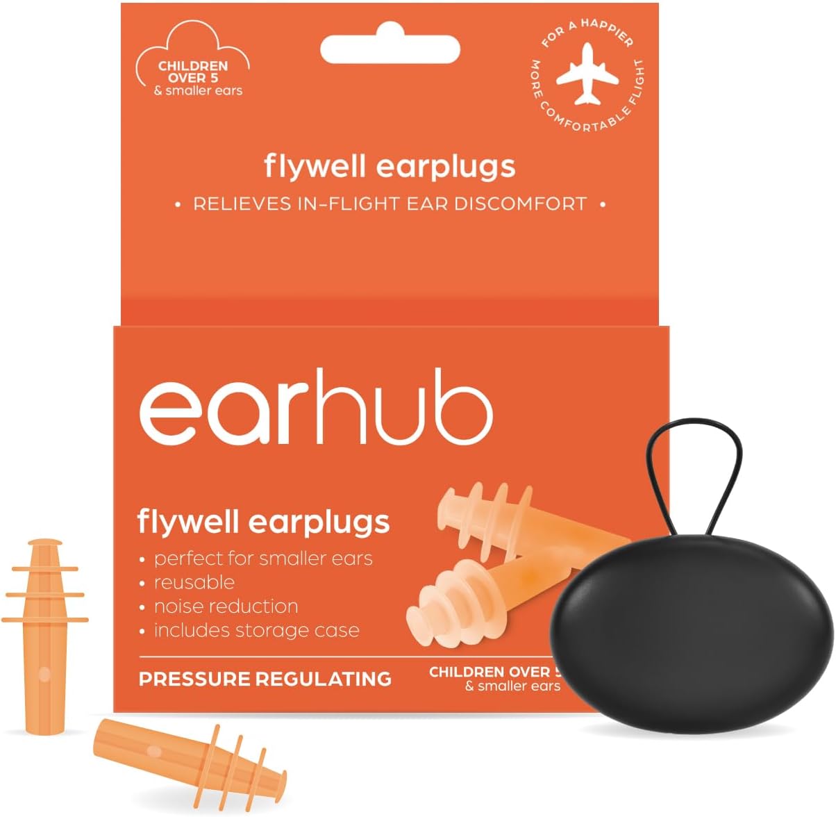 Earhub Flywell in-Flight Earplugs - 1 Pair Small