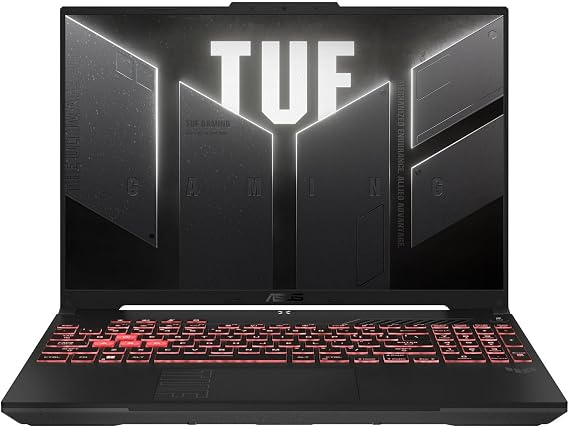 ASUS TUF 16 WUXGA 144Hz Gaming Laptop | AMD Ryzen 7 7445HS 3.2GHz | NVIDIA GeForce RTX 4050 | Backlit | Webcam | 16GB RAM DDR5 | 1024GB SSD | Windows 11 Pro |