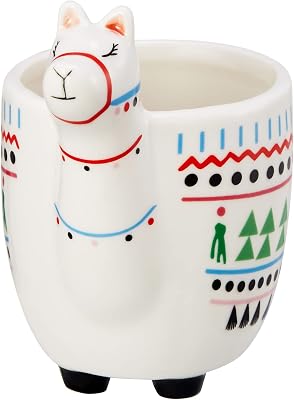 Cute Stuff Llama Mug For Coffee or Tea - 3D Coffee Mugs with Handle Printed Designs - 16 Fluid Ounce, Fun Cute Ceramic Handmade Animal Cup
