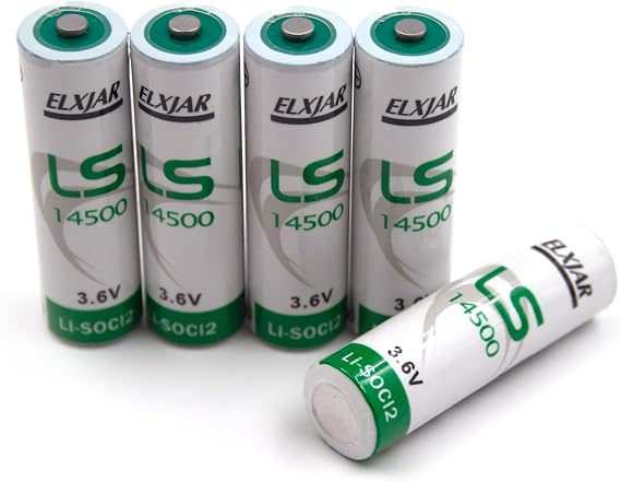 (5-Pack) 3.6V LS14500 Battery, Water Electricity Meter PLC Facility Equipment Spare Generic Battery ER14505