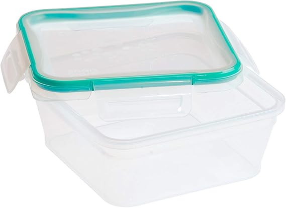 Snapware Total Solution 5-Cup Plastic Food Storage Container with Lid, 5-Cup Rectangular Meal Prep Container, Non-Toxic, BPA-Free Lid with 4 Locking Tabs, Microwave, Dishwasher, and Freezer Safe