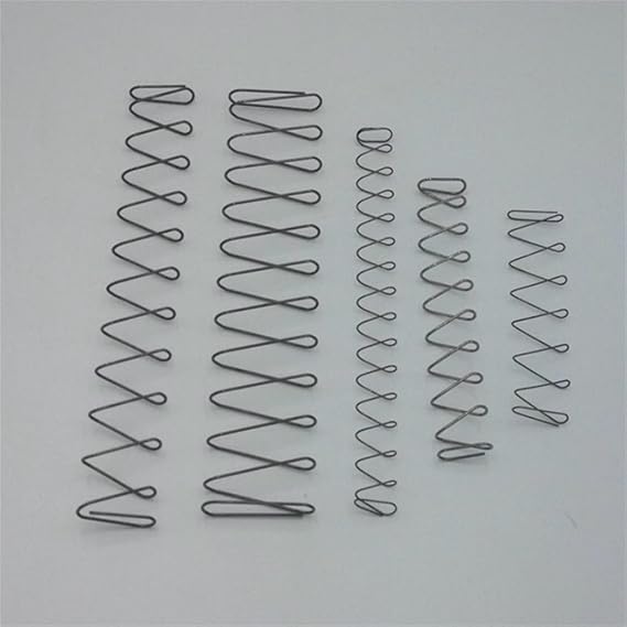 Mdingbao-Compression Spring Rectangular Spring Steel Square Compression Springs,0.5mm Wire Diameter*10mm Width*5.5mm Height*120 150 170 300mm Length, Good Corrosion Resistance
