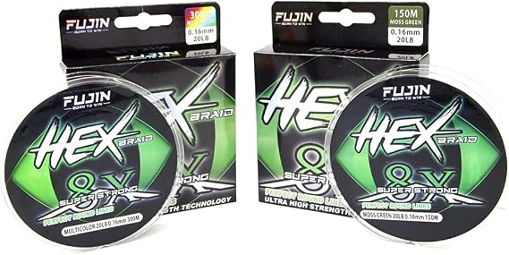 Fujin Hex Braid x8 Moss Green PE İp Olta Misinası 150mt 0.12 mm