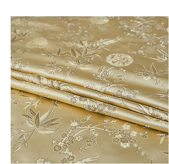 Brocade Fabric Cheongsam and Kimono Material Satin Fabric for Sewing DIY 75Cmx50cm,K
