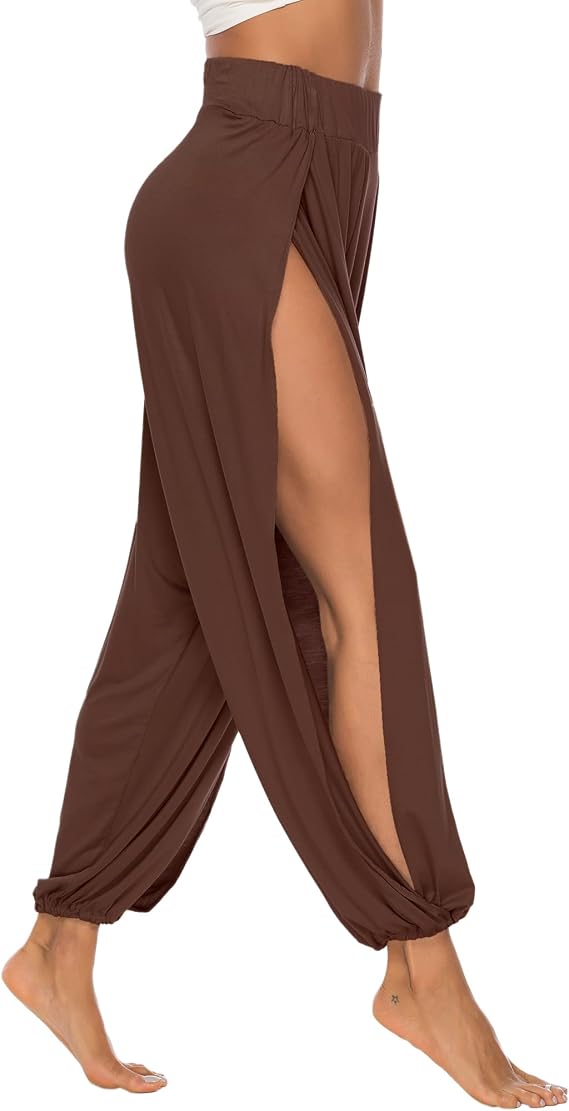 AvaCostume High Slit Harem Pants Women Hippie Harem Pants Trousers