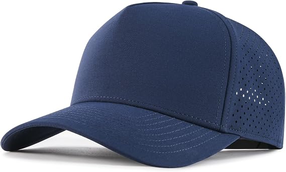BOTVELA Men Adjustable Snapback Laser Cut Mesh Baseball Cap