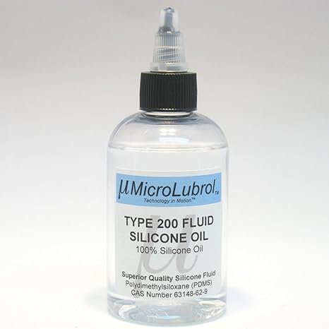 200 Fluid Pure Silicone Oil Polydimethylsiloxane (PDMS) 1000 centistokes (CST) Viscosity, 4oz Bottle