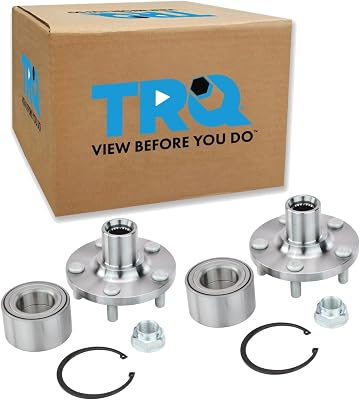 TRQ 2 Piece Front Wheel Bearing & Hub Kit Set Compatible with 2003-2010 Pontiac Vibe1.8L 2000-2005 Toyota Celica 2003-2018 Corolla 2003-2008 Matrix 2009-2013 Matrix Base Model