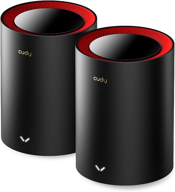 Cudy AX3000 Wi-Fi 6 Mesh System, 970 sq.ft, VPN, 1x2.5G, M3000 1.0 2-Pack