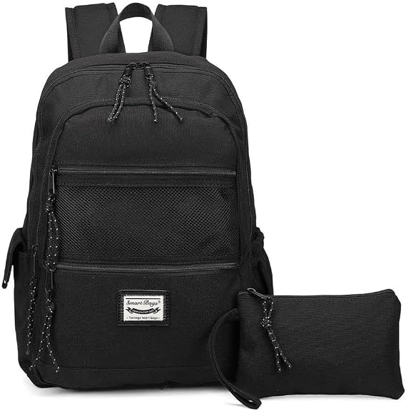 Smart Bags Sırt Çantası Okul Boyu Kalem Kutusu Hediyeli 3237 Siyah