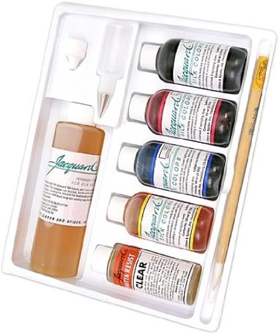 Jacquard Silk Color Kit Dyes and Instructions