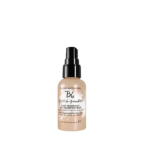 Bumble and bumble. Pret-a-powder Post Workout Non-Aerosol Dry Shampoo Hair Mist | Cleanses Sweat + Eliminates Odor | For All Curly, Wavy, Straight Hair Types