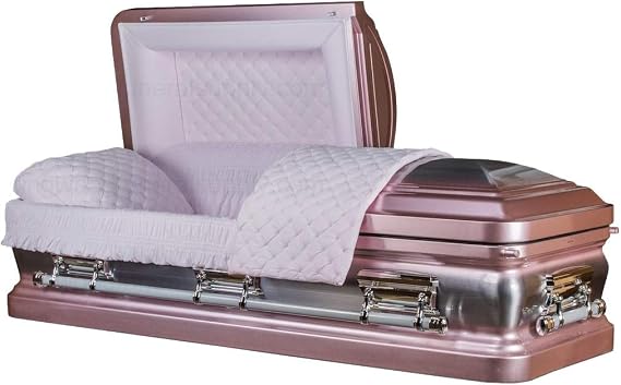 Onyx Rose Metal Casket