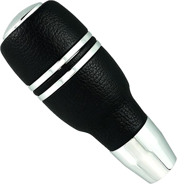 Abfer Automatic Shift Knob with Push Button Gear Shifter Handle, Black