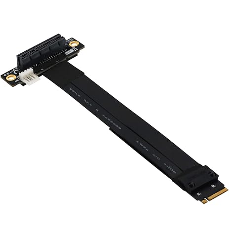 M Key Extension M.2 NGFF Key M to PCIe 3.0 4X Extension Cable m.2 Key m to pci-e 4X (90Right Angle PCI-E Slot)