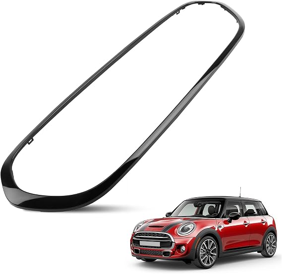 maXpeedingrods Front Bumper Grille Surround Trim for Mini F55 F56 F57 2014-2021 Grille Frame 51137449207 Gloss Black ABS