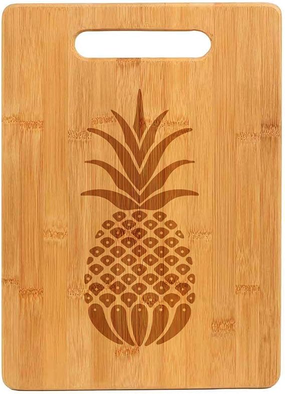 Bamboo Wood Cutting Board Pineapple