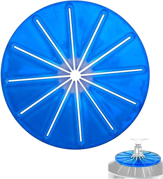 Stand Mixer Whisk Scraper, Anti-Splatter Baffle for 6-Wire Whisks, Pouring Shield for KitchenAids, Mixing Bowl Wiper Attachment Easy Cleaning, Multi-Purpose Kitchen Tool (Blue)