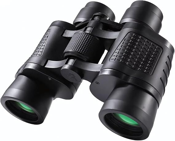 Profesyonel El Dürbünü – 80x Büyütme Kapasitesi ve 20 mm Lens Çapı, 15 Km Görüş Mesafesi, Su Geçirmez Kauçuk Tasarım, Merkez Odaklama, Kamp Doğa Güvenlik Kullanımına Uygun HD El Dürbünü