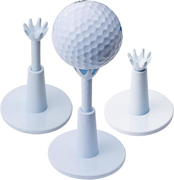 3 Pcs Adjustable Golf Tee, Rubber Golf Tees for Mats - Driving Range Tees & Golf Simulator Tees, Winter Golf Tees Plastic & Rubber Mixed Material - Golf Accessories & Golf Gifts for Men