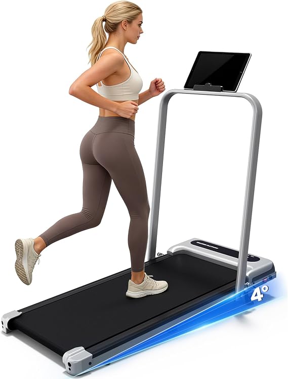 Yagud Walking Pad, Walking Pad Treadmill for Home Office, Portable Under Desk Treadmill with Remote Control and LED Display, Walking Jogging Running Machine