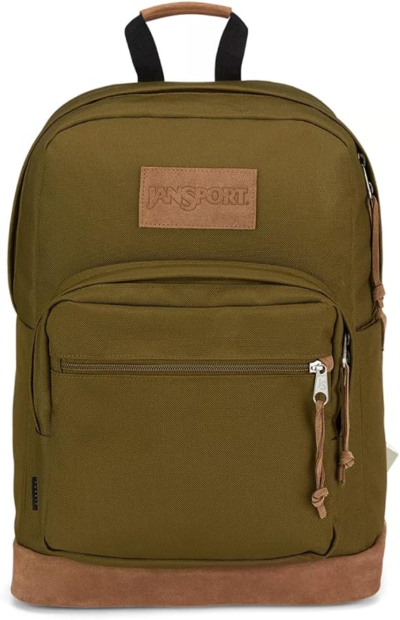 JanSport 右パック プレミアムバックパック - 15インチのノートパソコンスリーブ付きデイパック、メインコンパートメント、ウォーターボトルポケット。