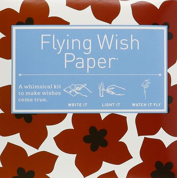Flying Wish Paper Ruby Reds Mini Wishing Kit, Romance & Valentine's Gift