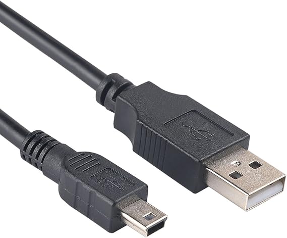 Sqrmekoko Mini USB Charging & Data Transfer Cable for Canon IFC-400PCU, IFC-300PCU, IFC-200PCU PowerShot Digital Cameras & Camcorders 3FT, Black